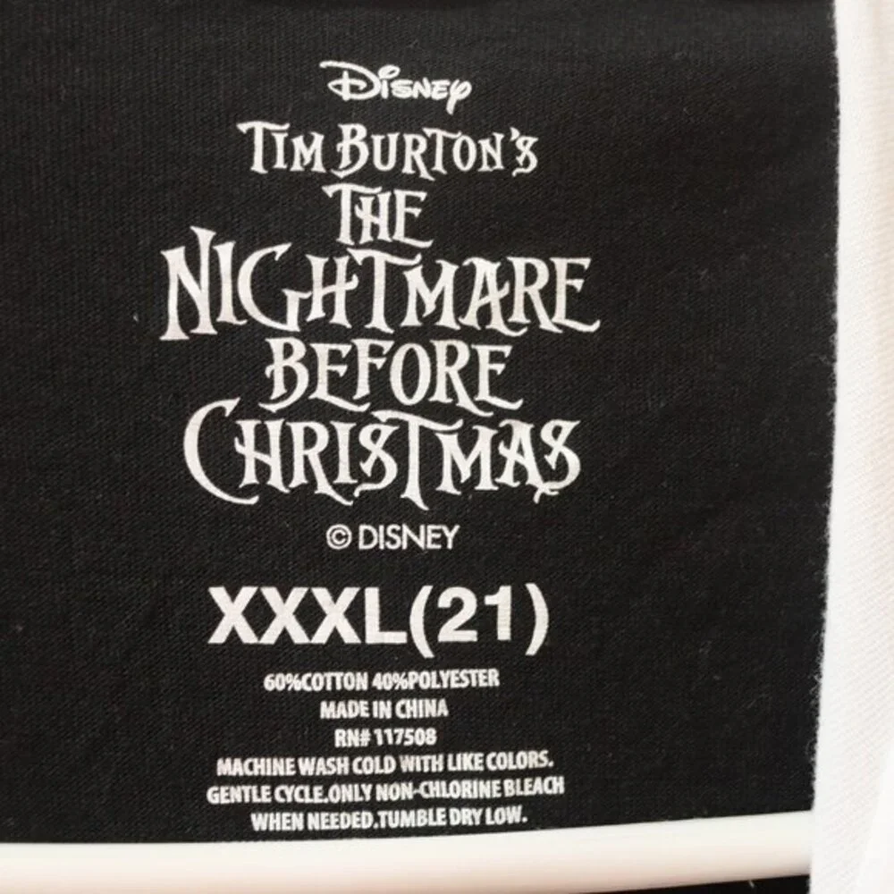 Disney Nightmare Before Christmas Jack Skellington Hooded Shirt XXXL 21